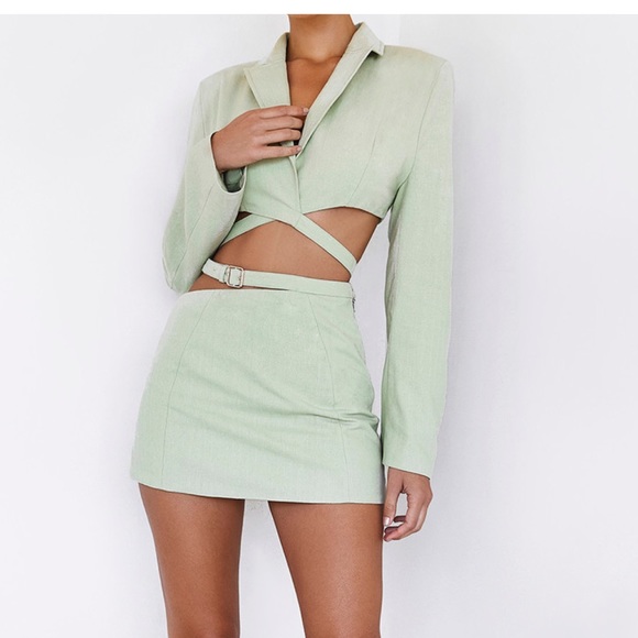 MISTRESS ROCKS LINET CROPPED JACKET+SKIRT - Picture 2 of 3